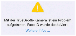 iphone truedepth kamera problem