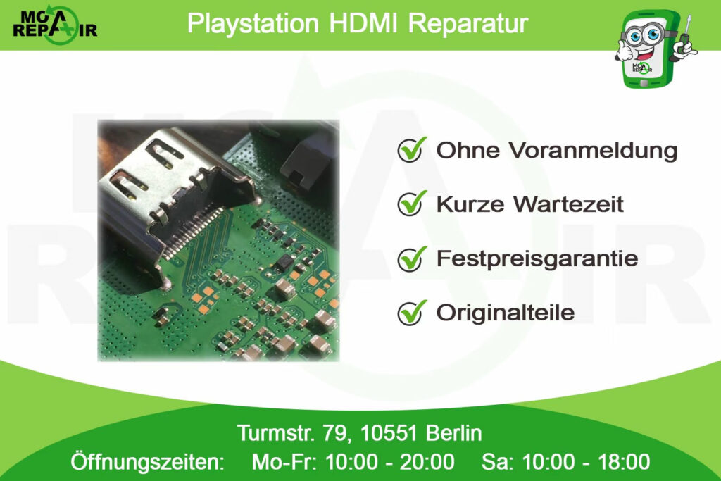 playstation hdmi reparatur