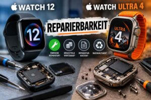 Apple Watch Series 12 und Ultra 4 – Reparierbarkeit, Akkuwechsel und Ersatzteile im Vergleich